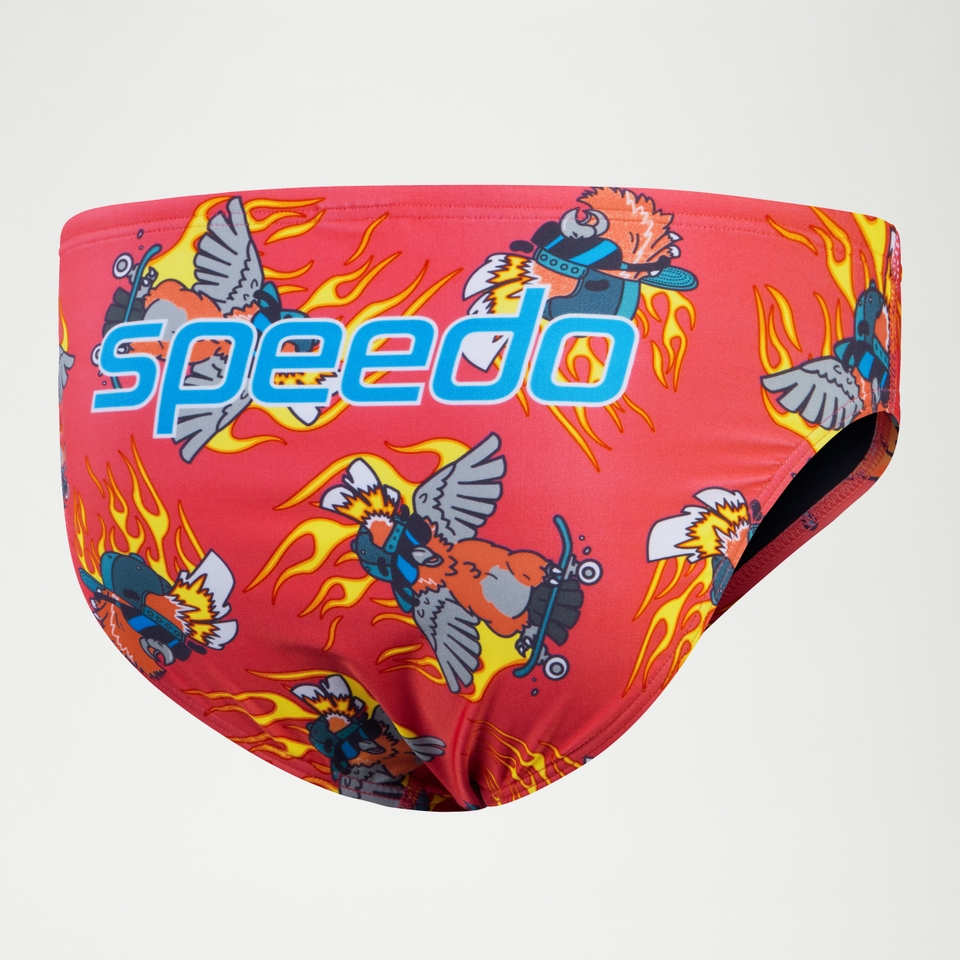 Men's Escape 5cm Brief Pink/Yellow