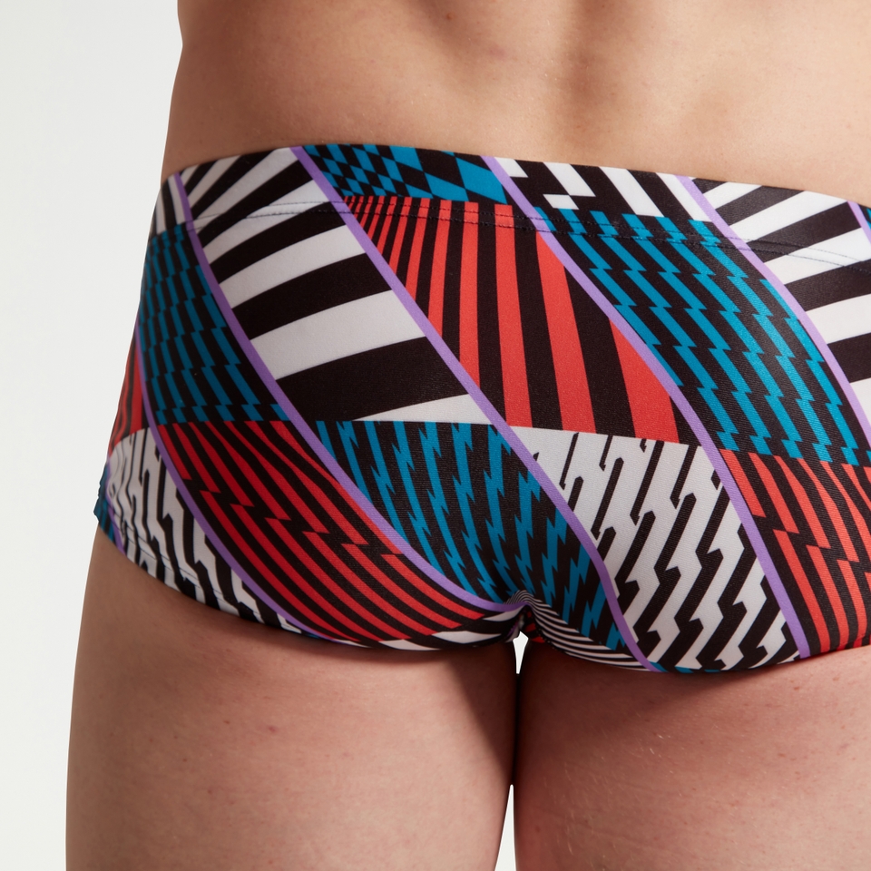 Slip de bain homme Club Training 13,5 cm Allover Bleu/blanc/rouge