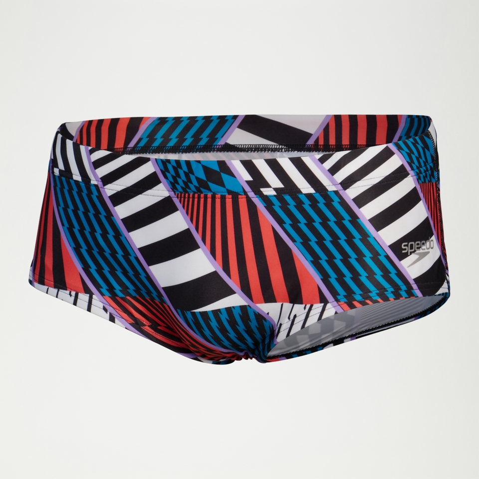 Slip de bain homme Club Training 13,5 cm Allover Bleu/blanc/rouge