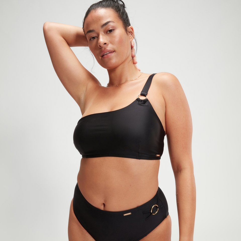 Women's Shaping Asymmetric Bikini Top Black