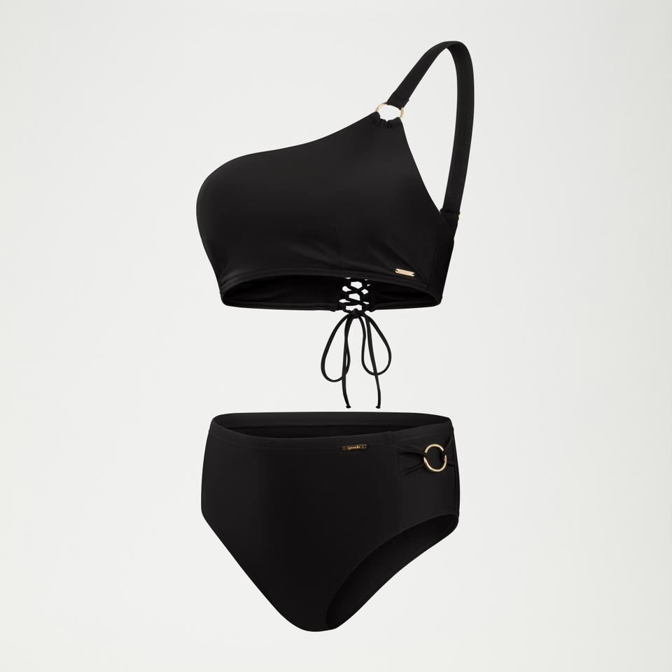 Women's Shaping Asymmetric Bikini Top Black
