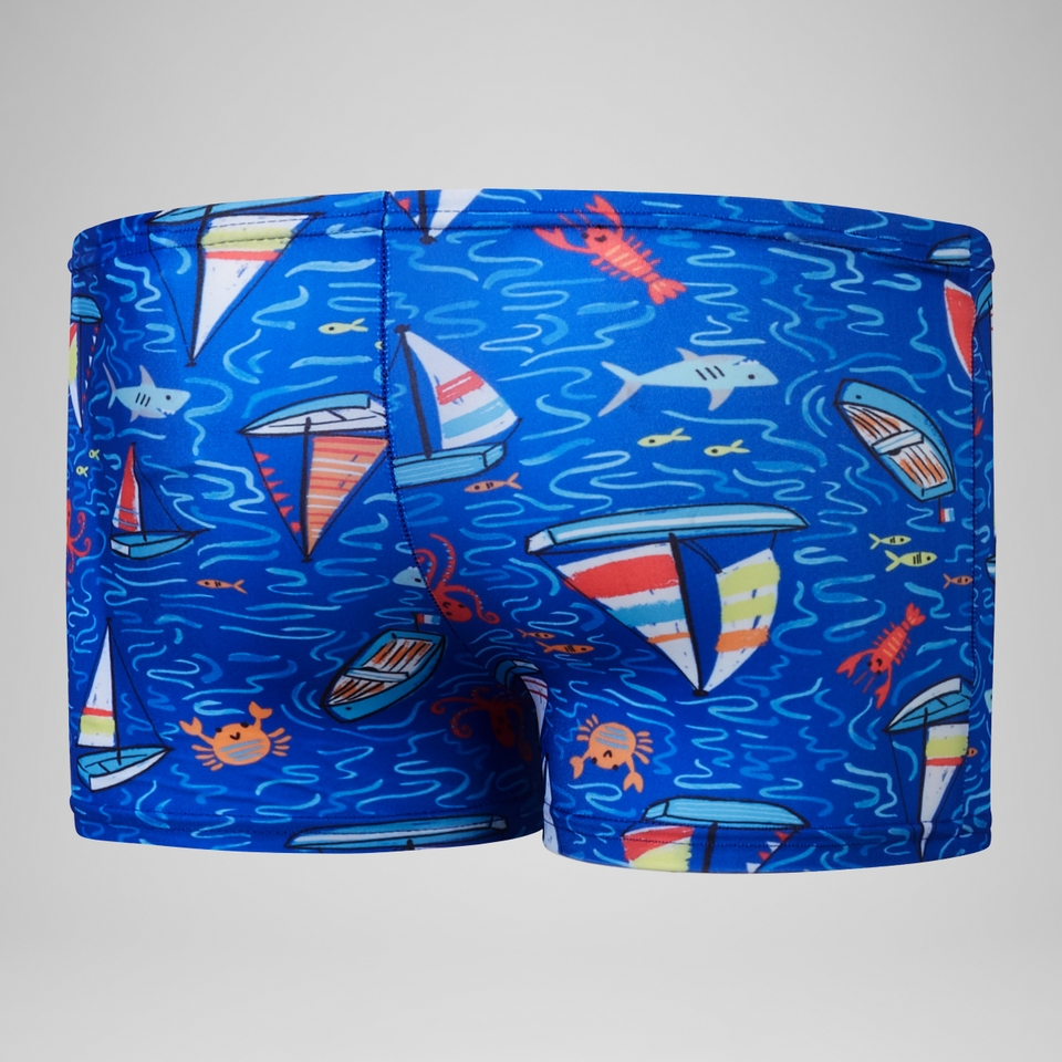Digital Kurzarm-Rash-Top-Set für Jungen Rot/Blau