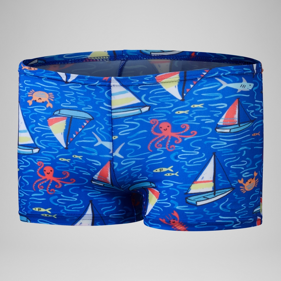 Digital Kurzarm-Rash-Top-Set für Jungen Rot/Blau