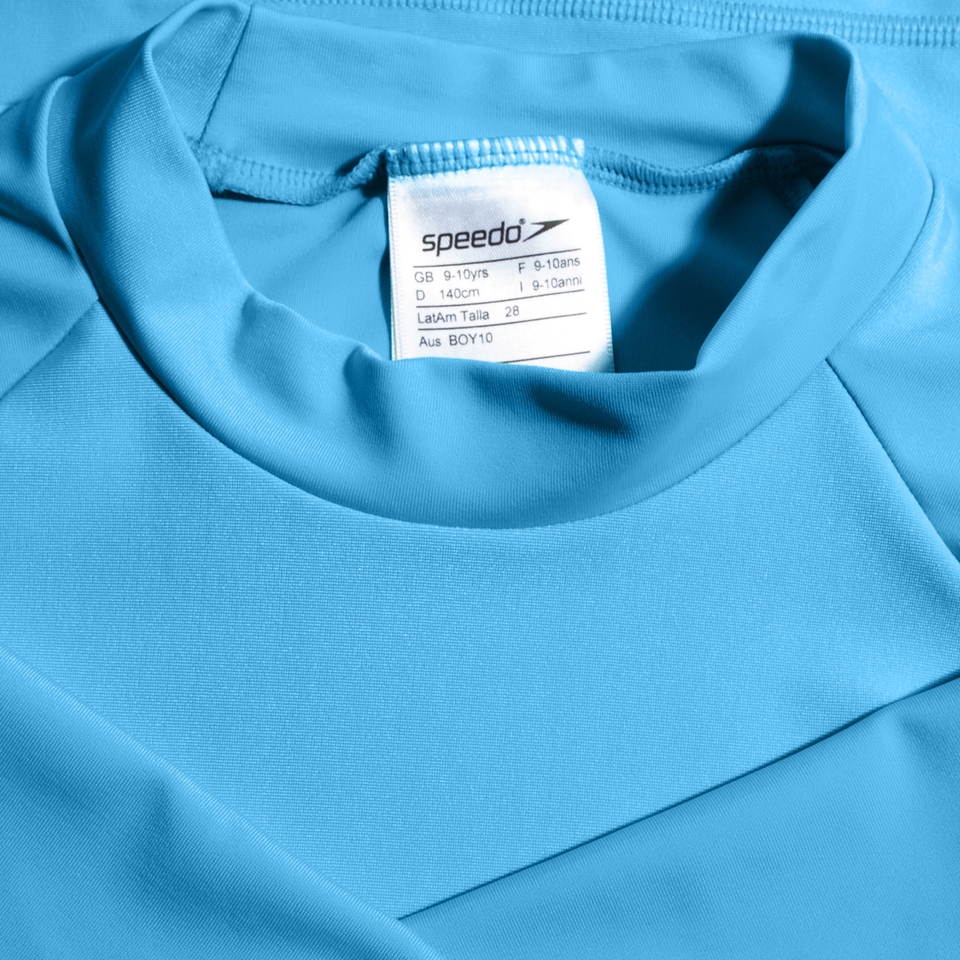 Junior Unisex Hooded Long Sleeve Rash Top Blue