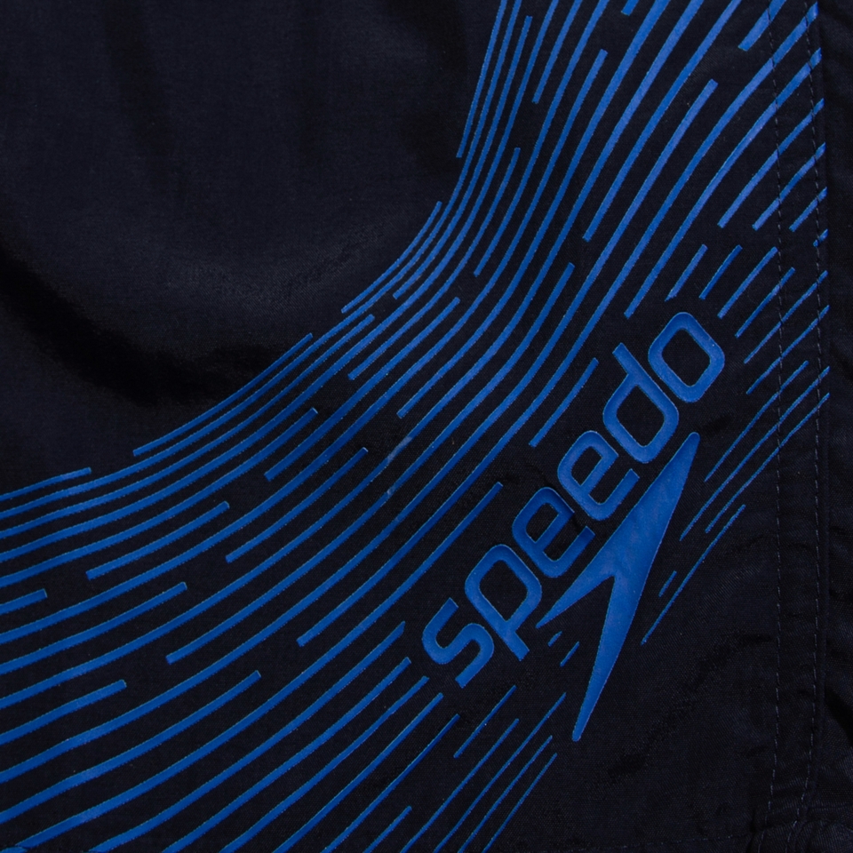 Medley Logo-Aquashorts 38 cm für Jungen Marineblau/Blau