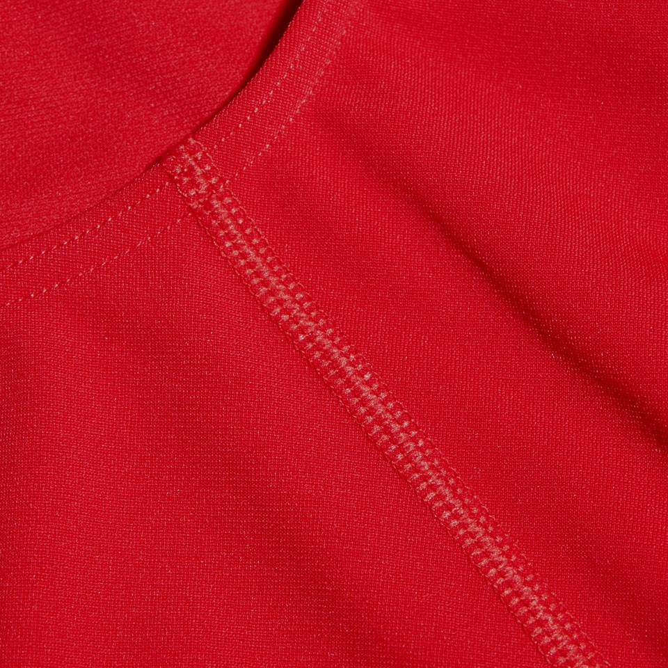 Maillot de bain Club Training fille dos Lane Line uni Rouge