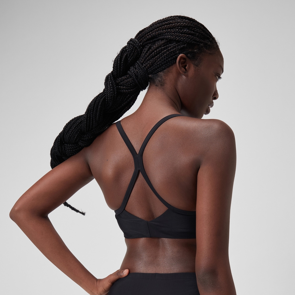Women's Racerback Crop Top Black