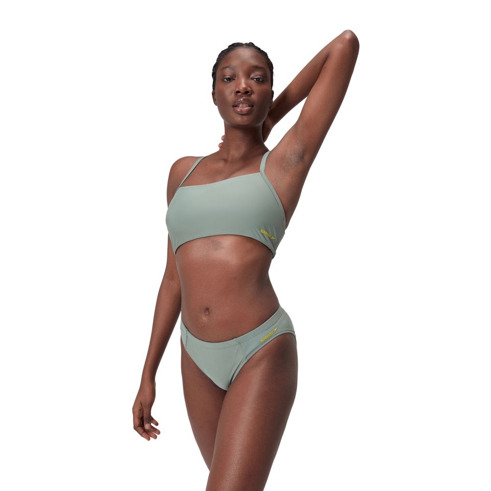 Women's Solid Classic Bikini Bottom Green