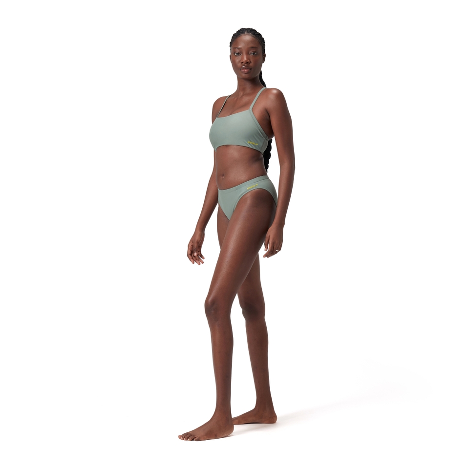 Women's Solid Classic Bikini Bottom Green