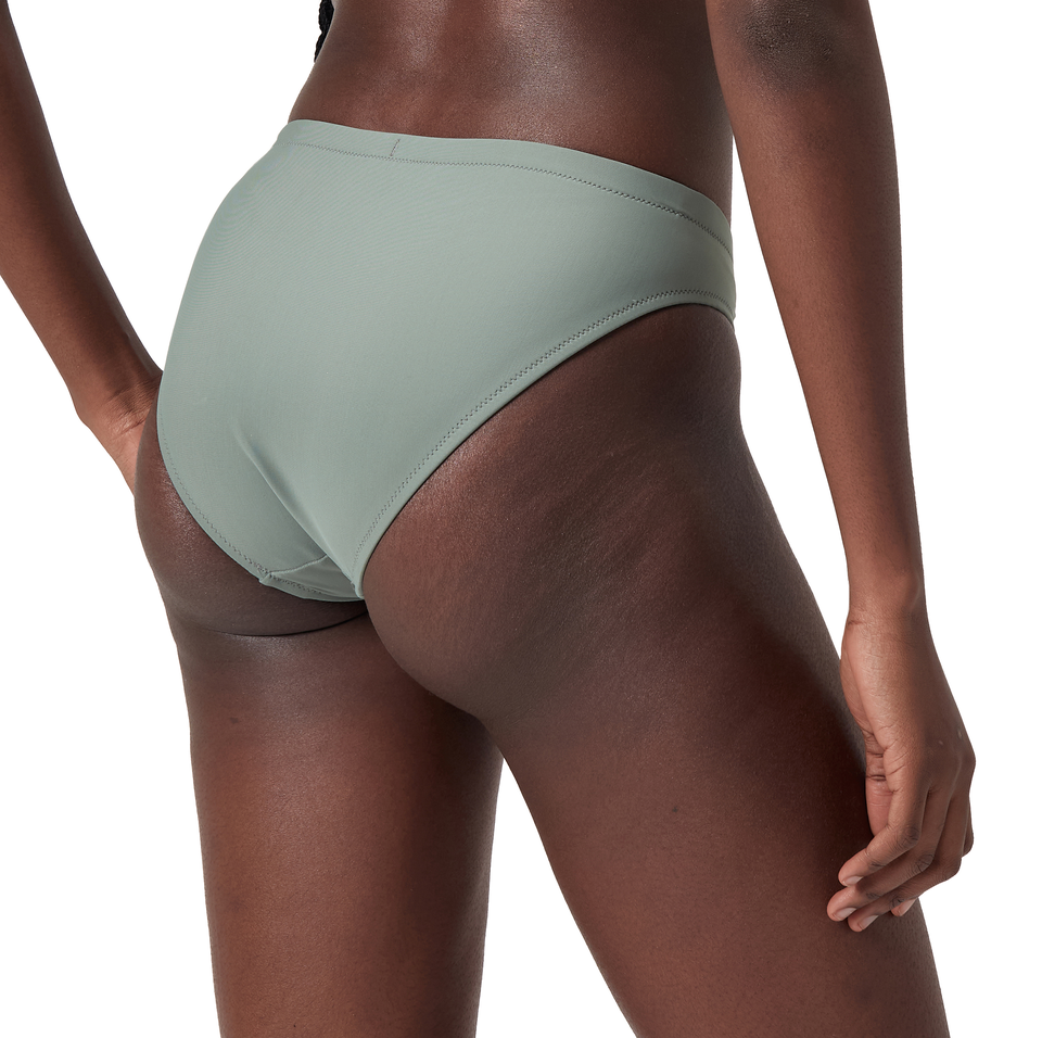 Women's Solid Classic Bikini Bottom Green