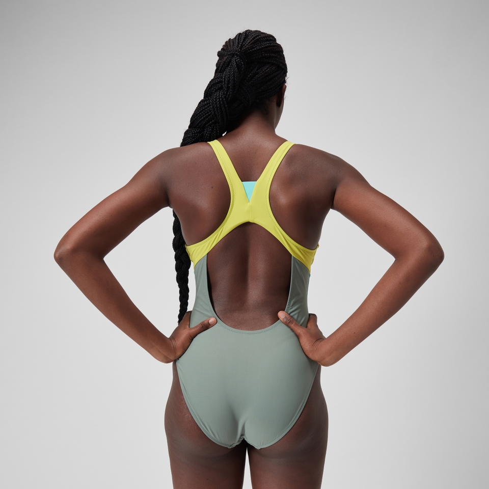 Women's Zip One Piece Green