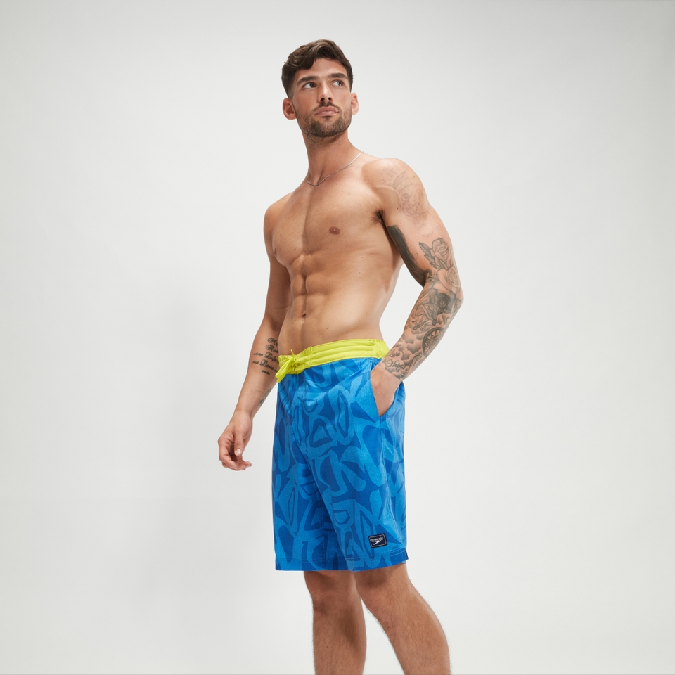 Men's Print Bondi Basin 20'' Swim Shorts Blue