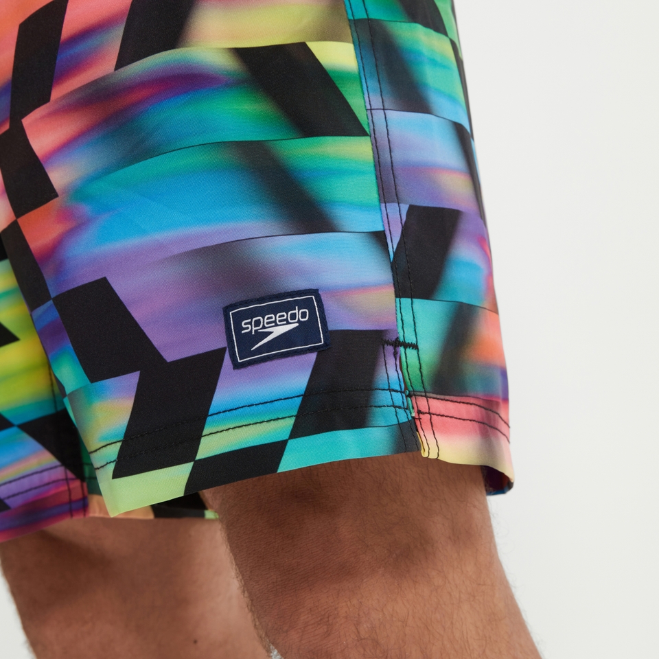 Men's Print Bondi Basin 20'' Swim Shorts Green/Red