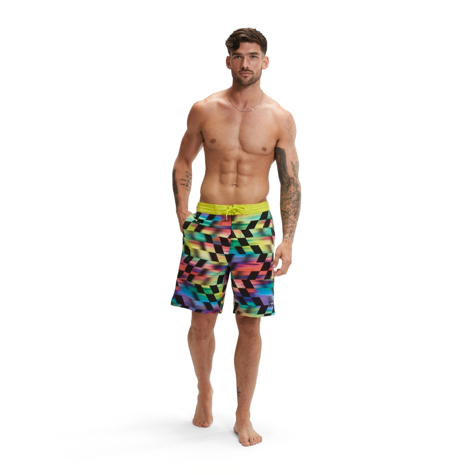 Men's Printed Bondi Basin Boardshort 20" Red