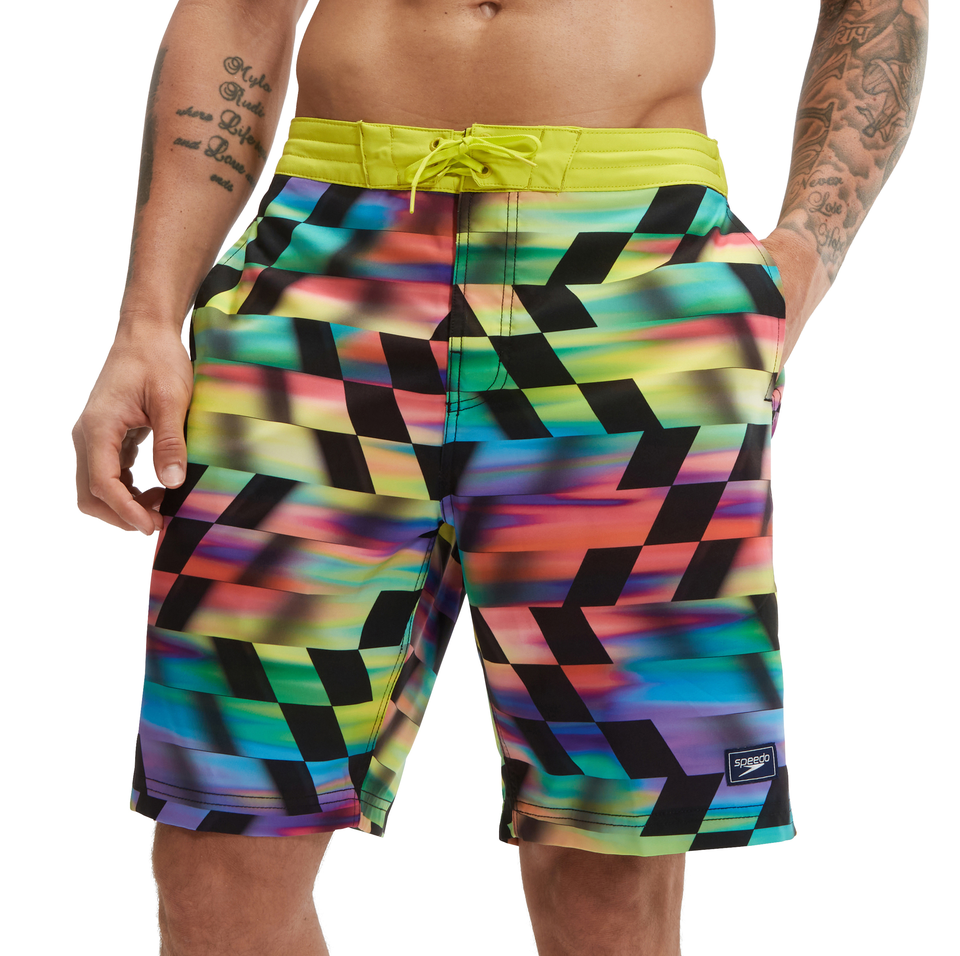 Men's Printed Bondi Basin Boardshort 20" Red