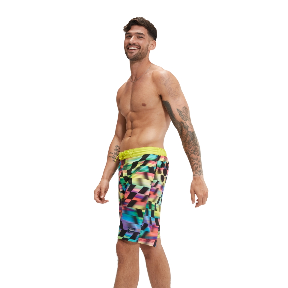 Men's Printed Bondi Basin Boardshort 20" Red