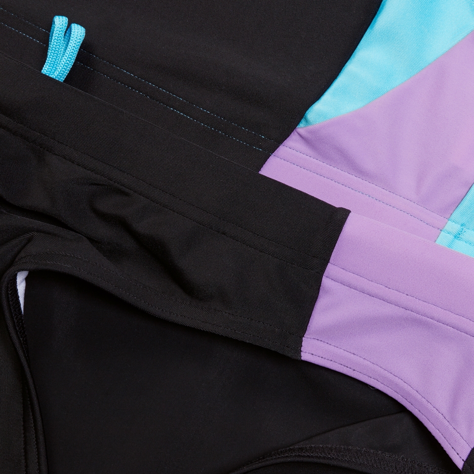 Women's Colourblock Splice Bikini Black/Purple