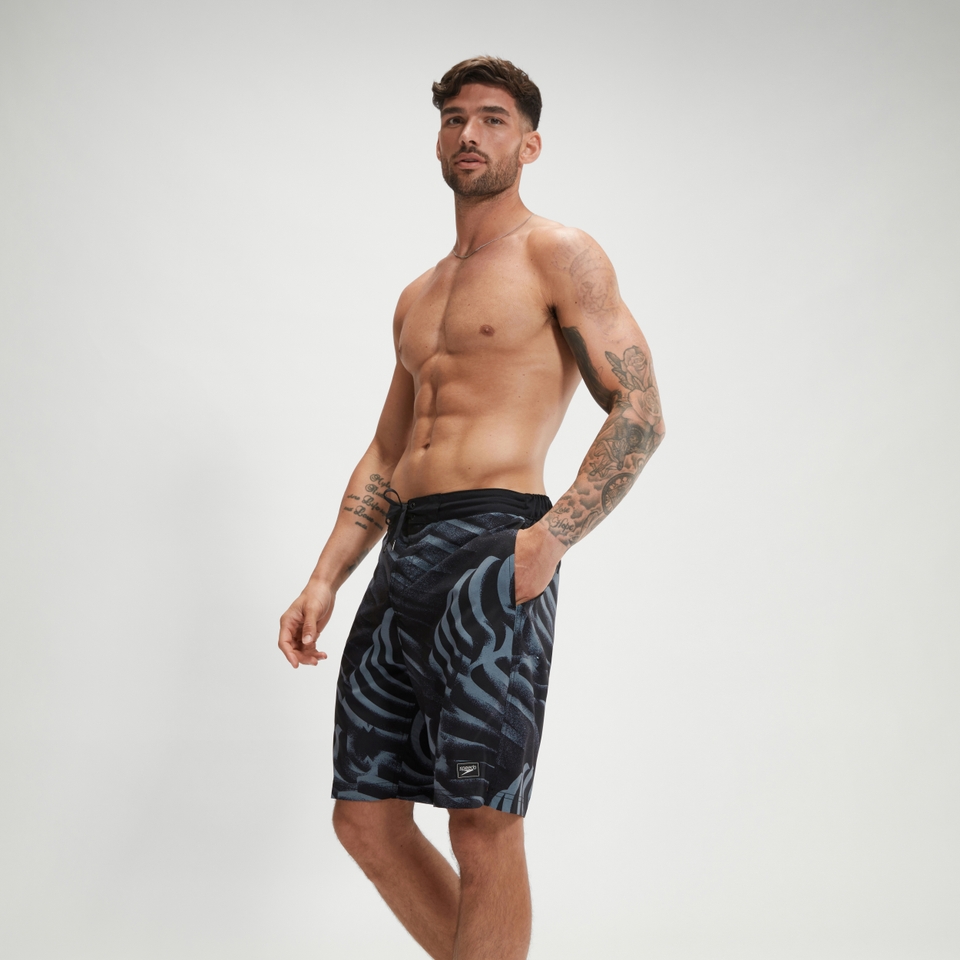 Men's Printed Bondi Basin 20" Boardshort Gray