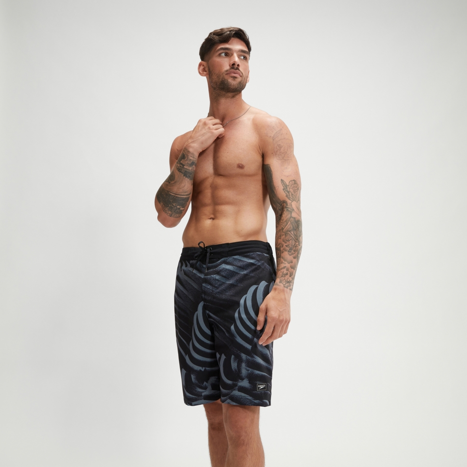 Men's Printed Bondi Basin 20" Boardshort Gray