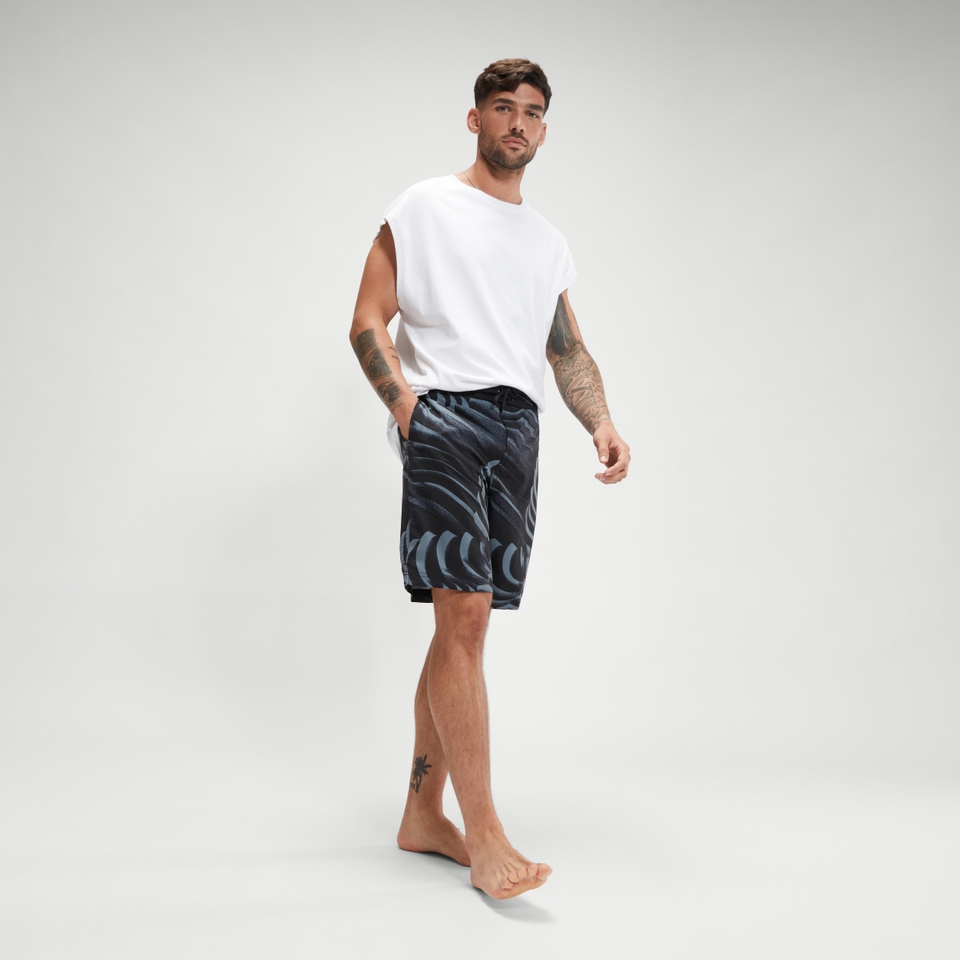 Men's Printed Bondi Basin 20" Boardshort Gray