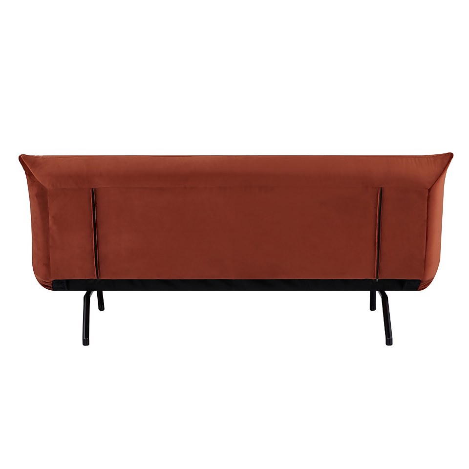 Kobe Click Clack Sofa Bed - Terracotta
