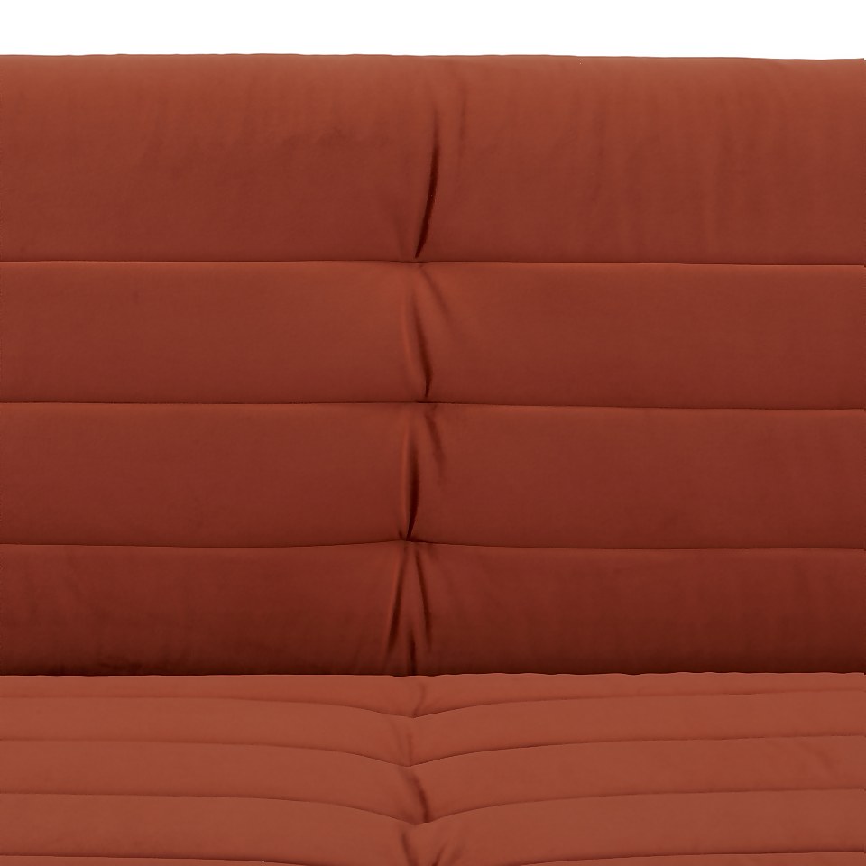 Kobe Click Clack Sofa Bed - Terracotta