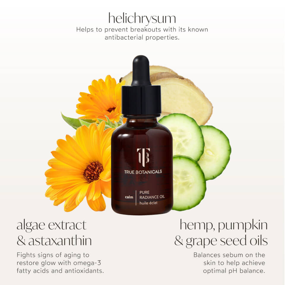 True Botanicals Calm Pure Radiance Oil 30ml