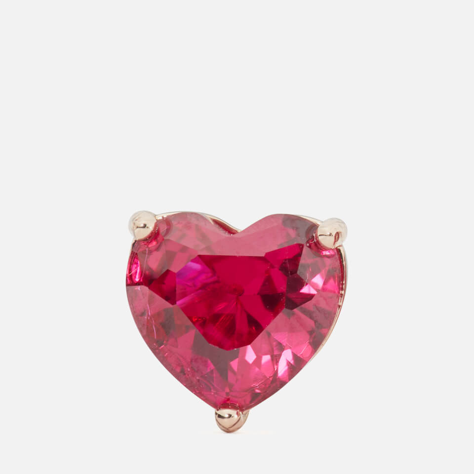 Kate Spade New York Heart Gold-Plated Cubic Zirconia Earrings