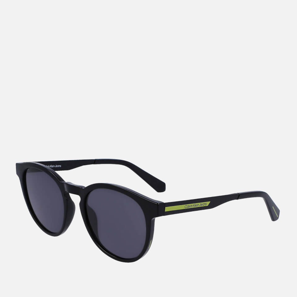 Calvin Klein Jeans Injected CK Acetate Round-Frame Sunglasses