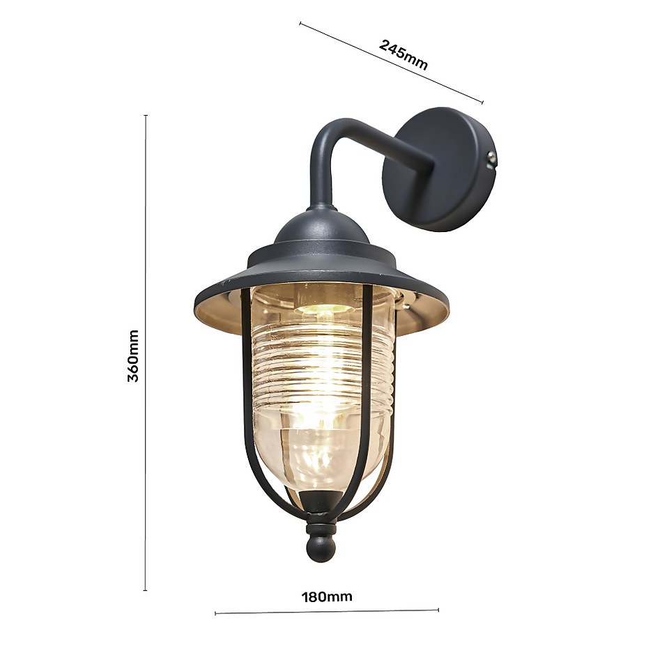 Barn Outdoor Wall Lantern - Anthracite