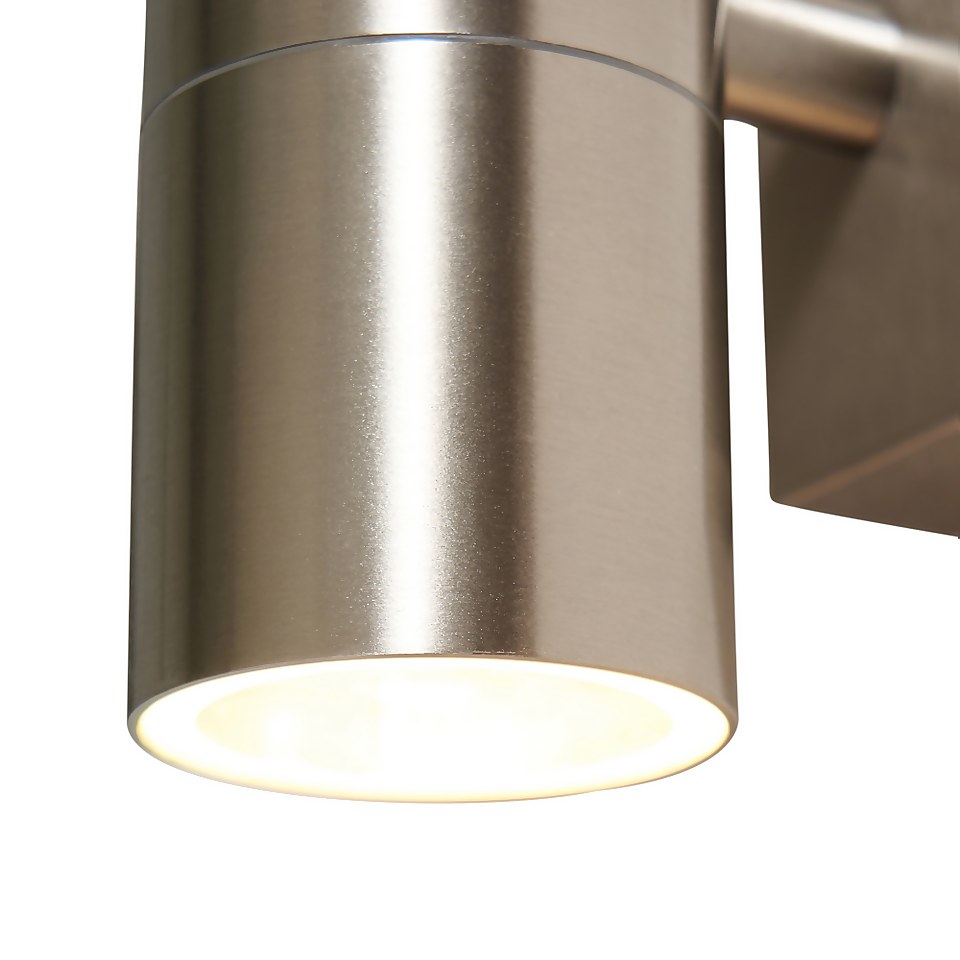 Mills Up & Down Outdoor Wall Light - Stainless Steel