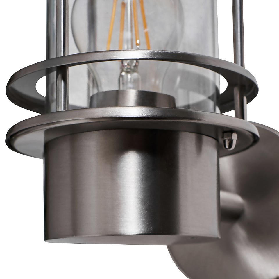Harbour Outdoor Wall Lantern - Stainless Steel