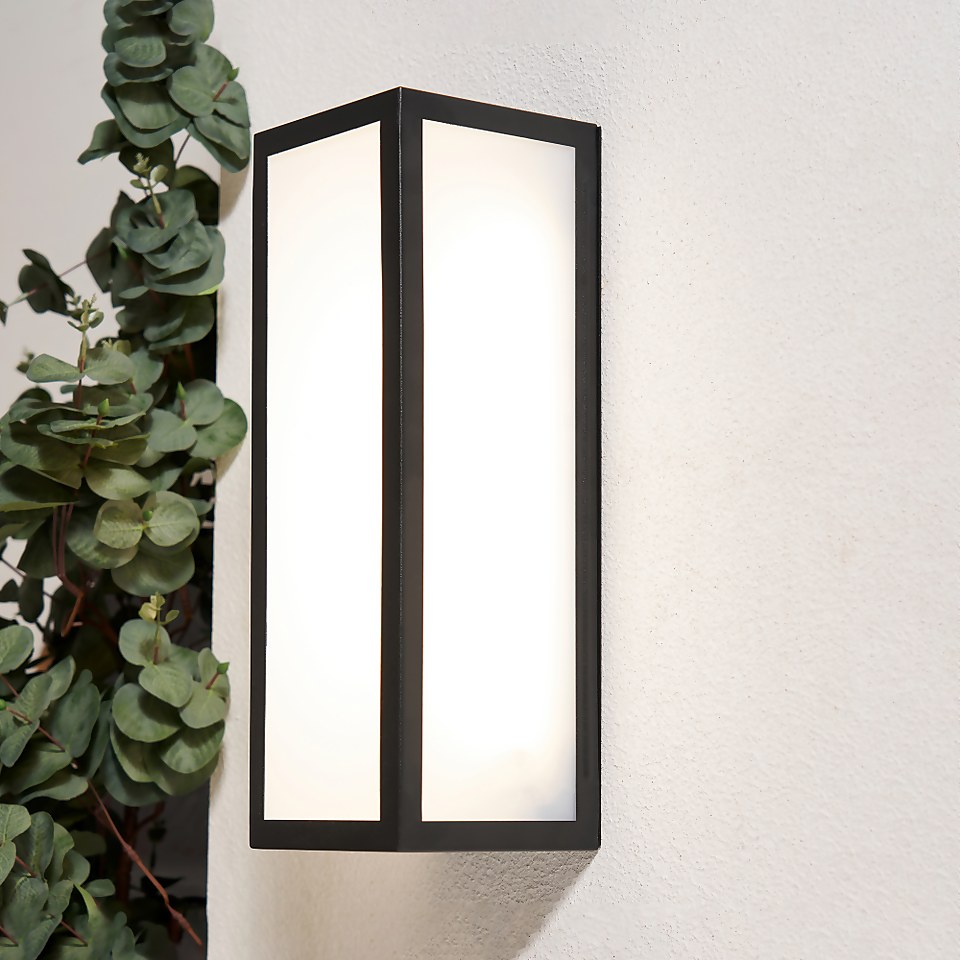 Aylesford LED Outdoor Wall Lantern - Black