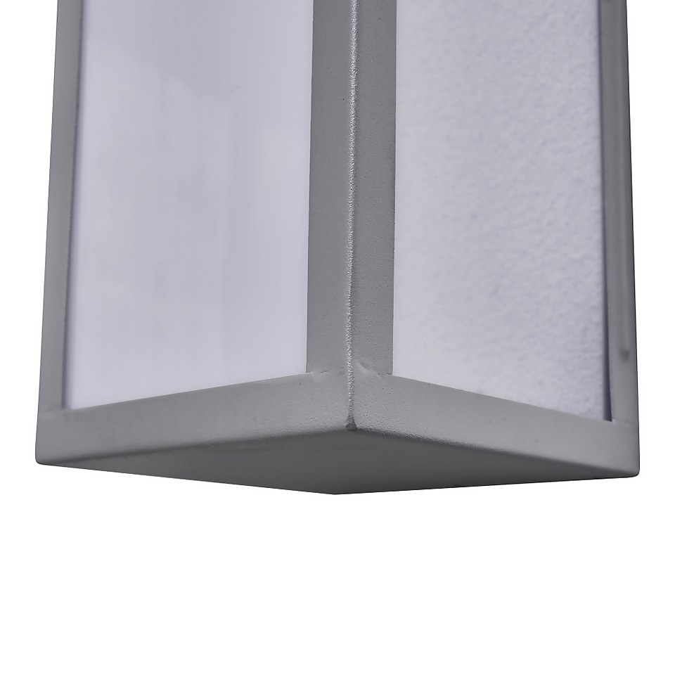 Aylesford LED Outdoor Wall Lantern - Silver