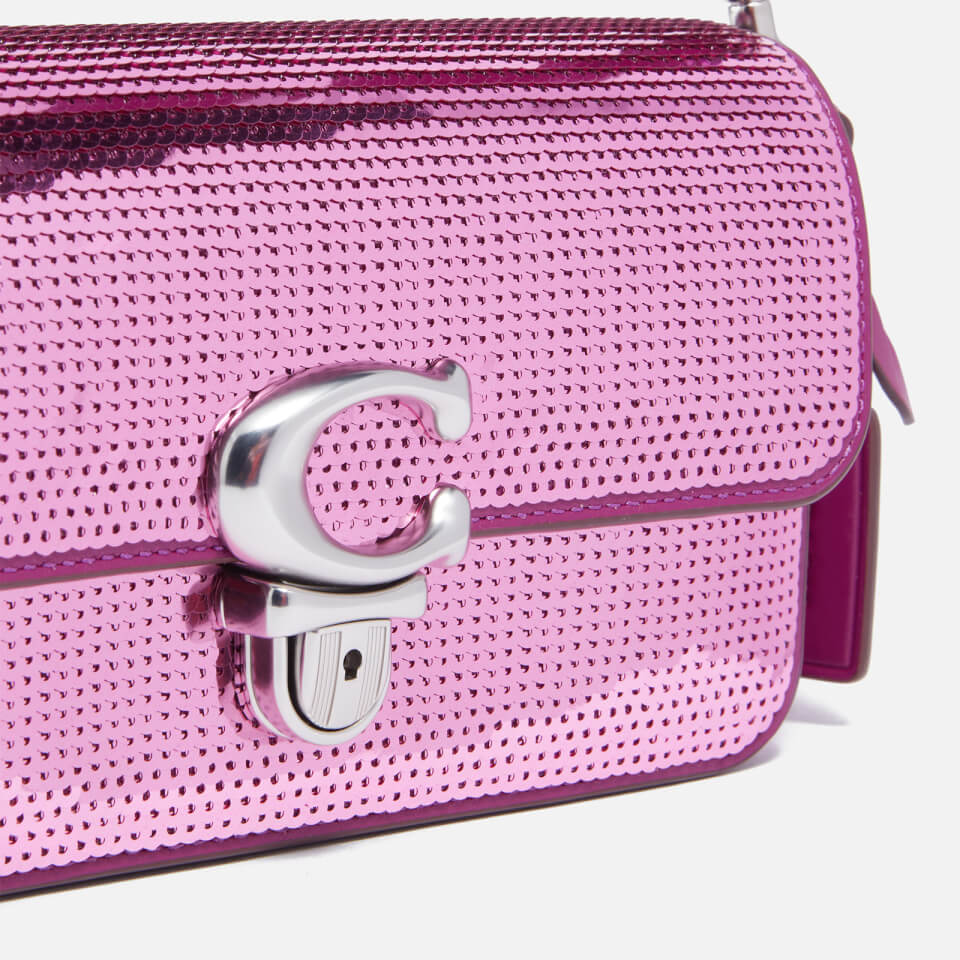Coach Studio Sequinned Leather Baguette Bag