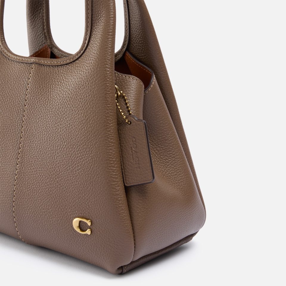 Coach Lana 23 Polished Pebble-Grain Leather Shoulder Bag