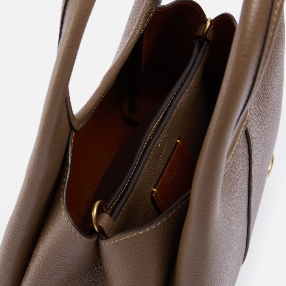 Coach Lana 23 Polished Pebble-Grain Leather Shoulder Bag