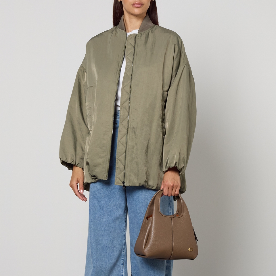 Coach Lana 23 Polished Pebble-Grain Leather Shoulder Bag