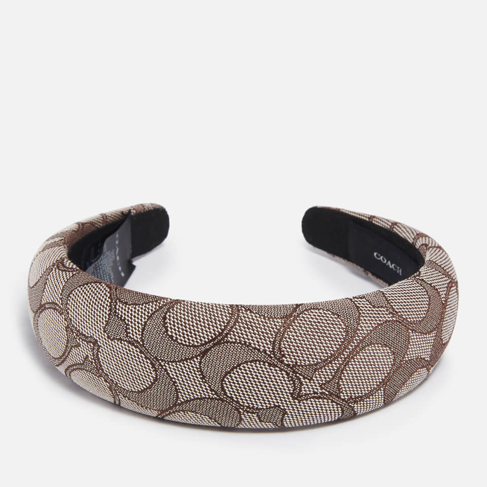 Coach Signature C Logo-Jacquard Cotton-Blend Headband