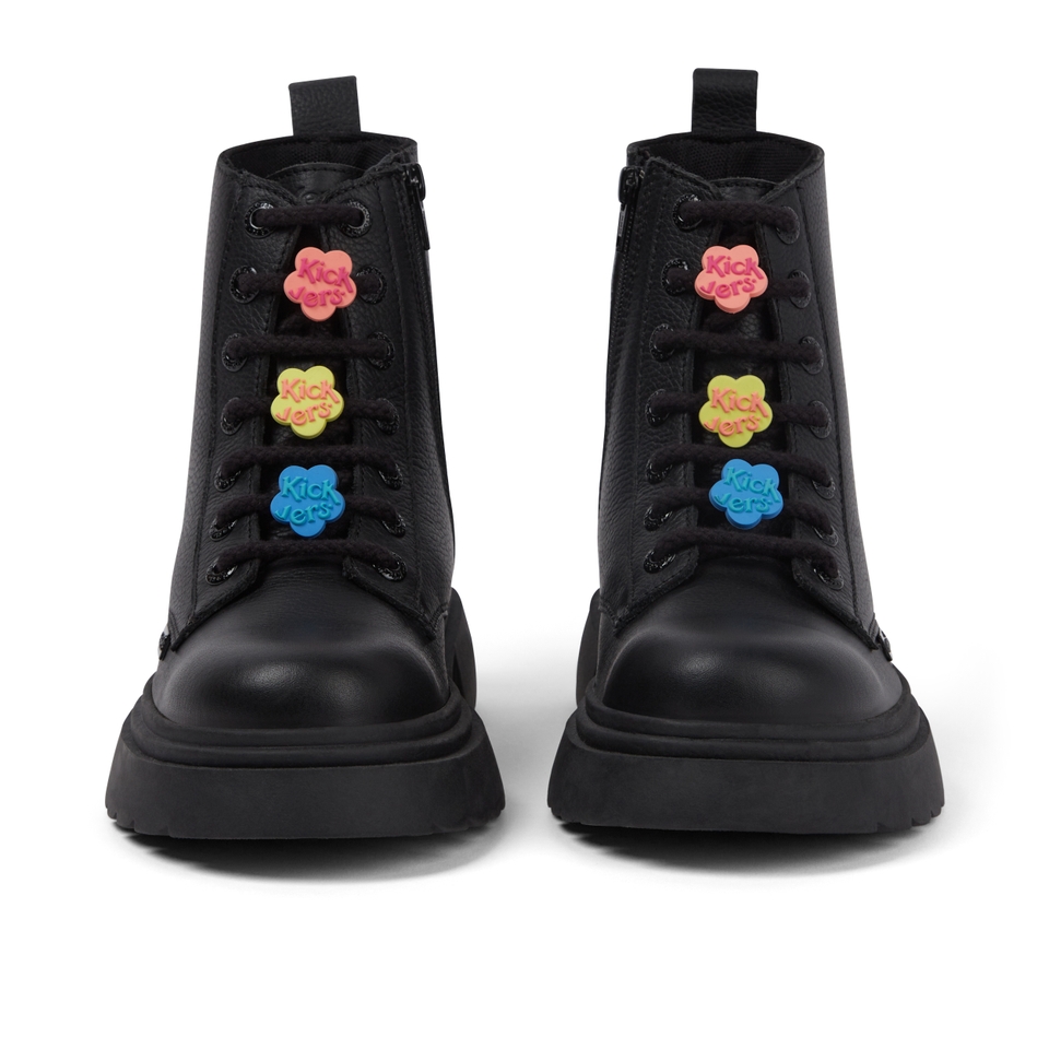 Youth Womens Kenzi Boot Charm Leather Black