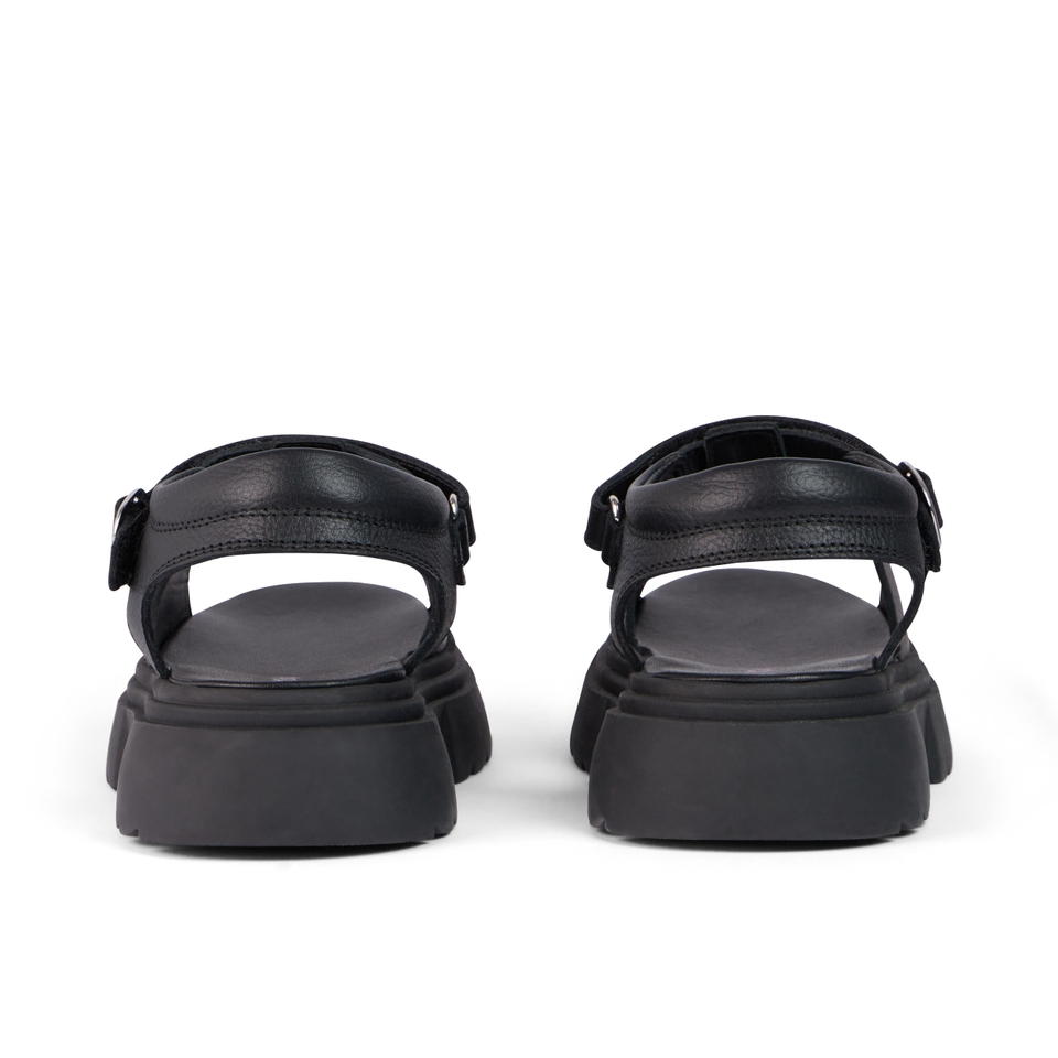 Youth Womens Kenzi Leather Sandals Black