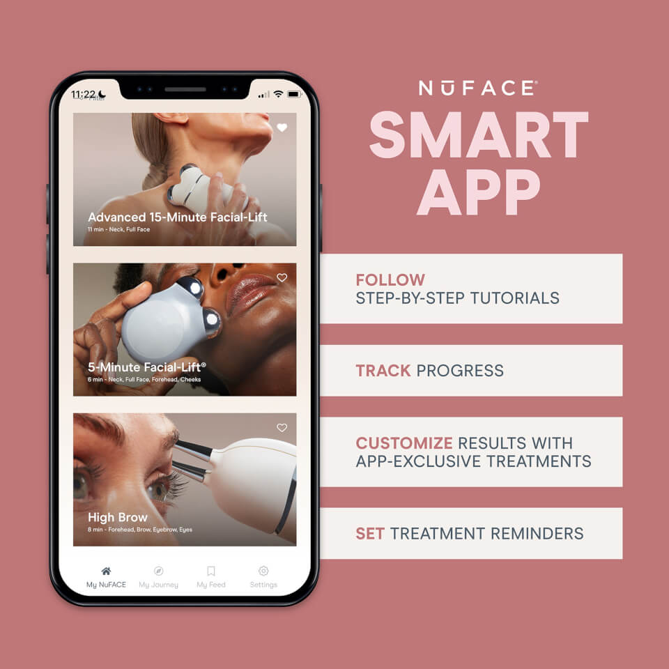 NuFACE Trinity+ Smart Advanced Facial Toning Routine Set