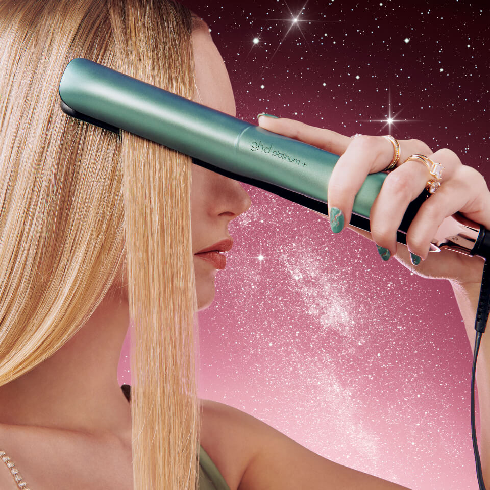 Limited edition ghd platinum+ straightener brushed in alluring jade