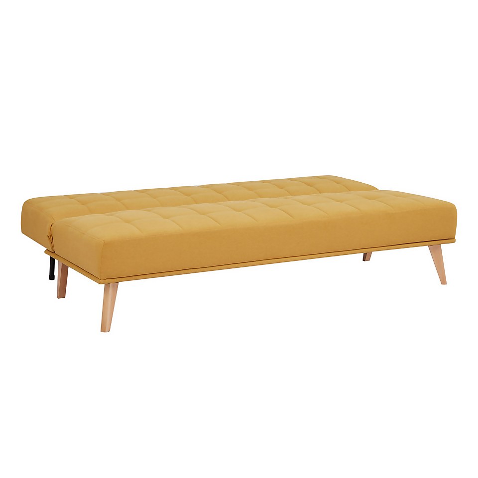 Click Clack Kelly Sofa Bed Mustard Homebase