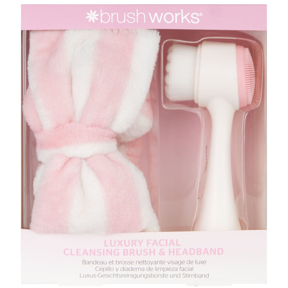 brushworks Luxury Facial Cleansing Brush and Headband Duo