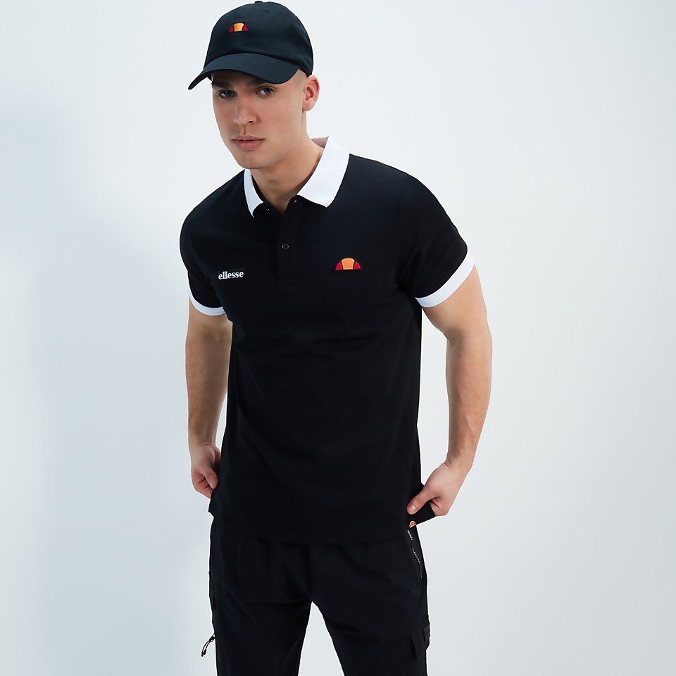 Polohemd Lessepsia für Herren, Schwarz