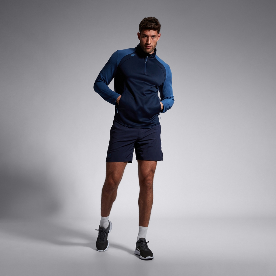 CANTERBURY ELITE 1/4 ZIP TOP AU NAVY