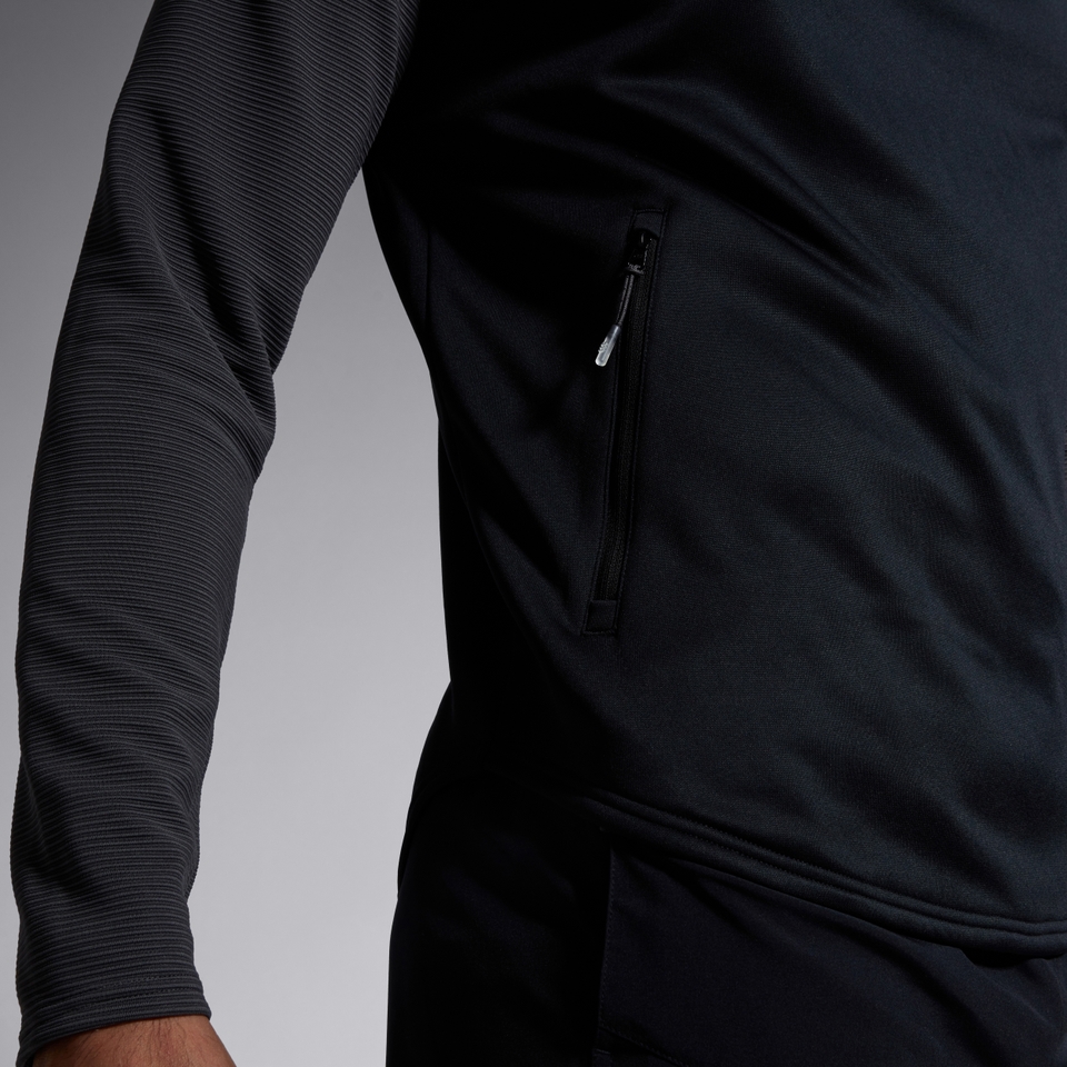 ELITE 1/4 ZIP TOP BLACK