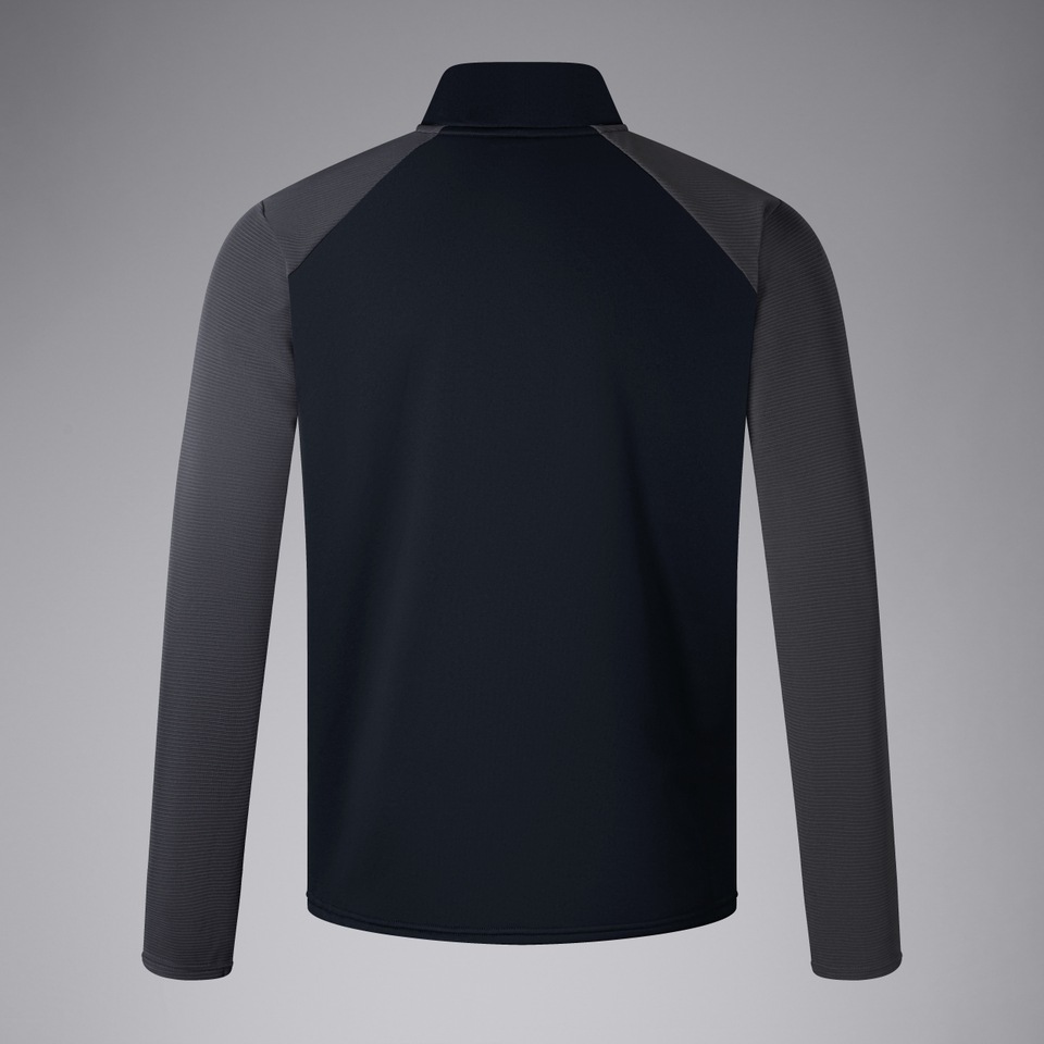 ELITE 1/4 ZIP TOP BLACK