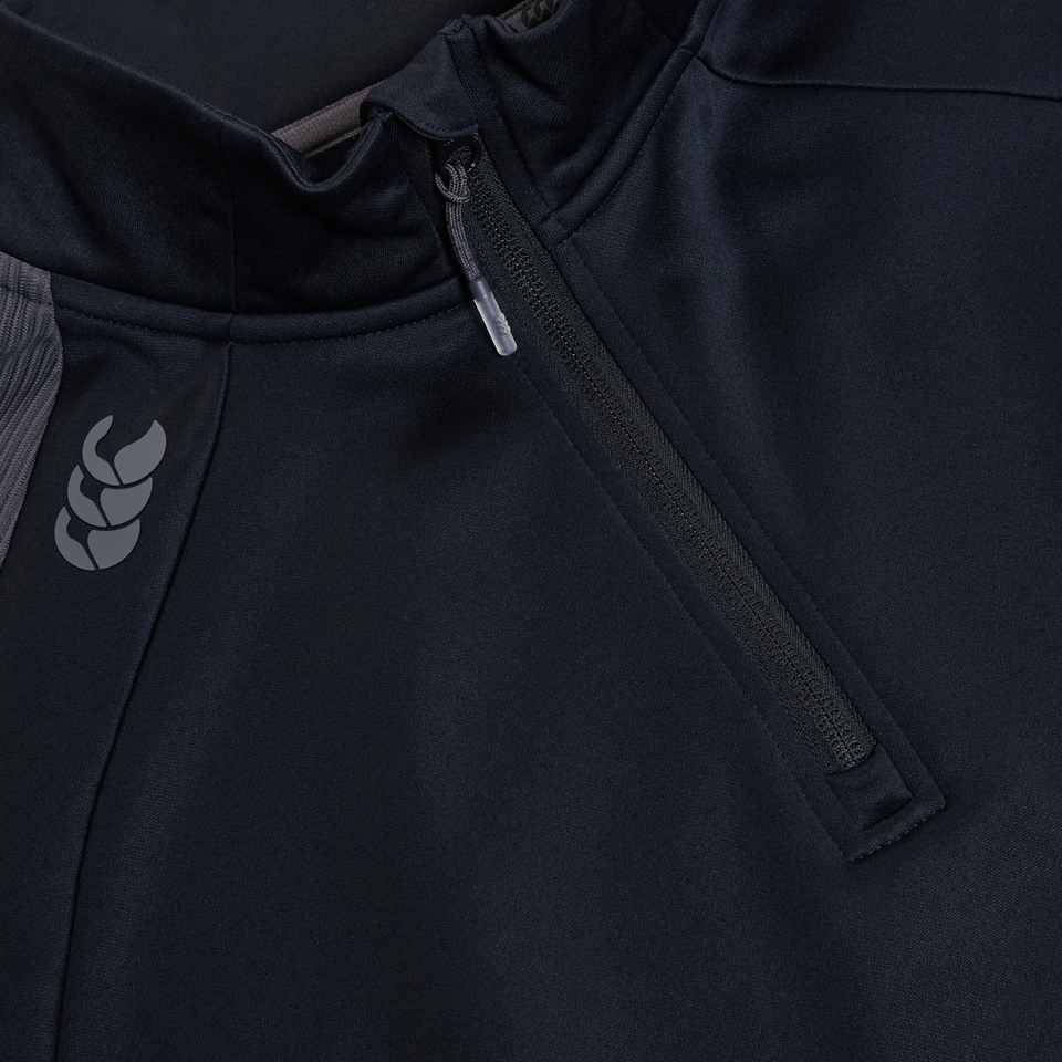 ELITE 1/4 ZIP TOP BLACK